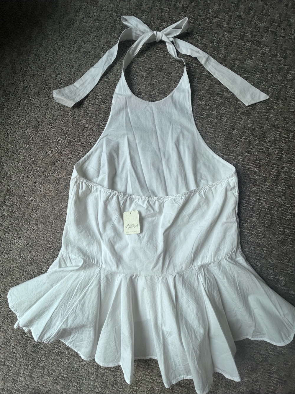 NWT Free People White Halter Top - Size Small